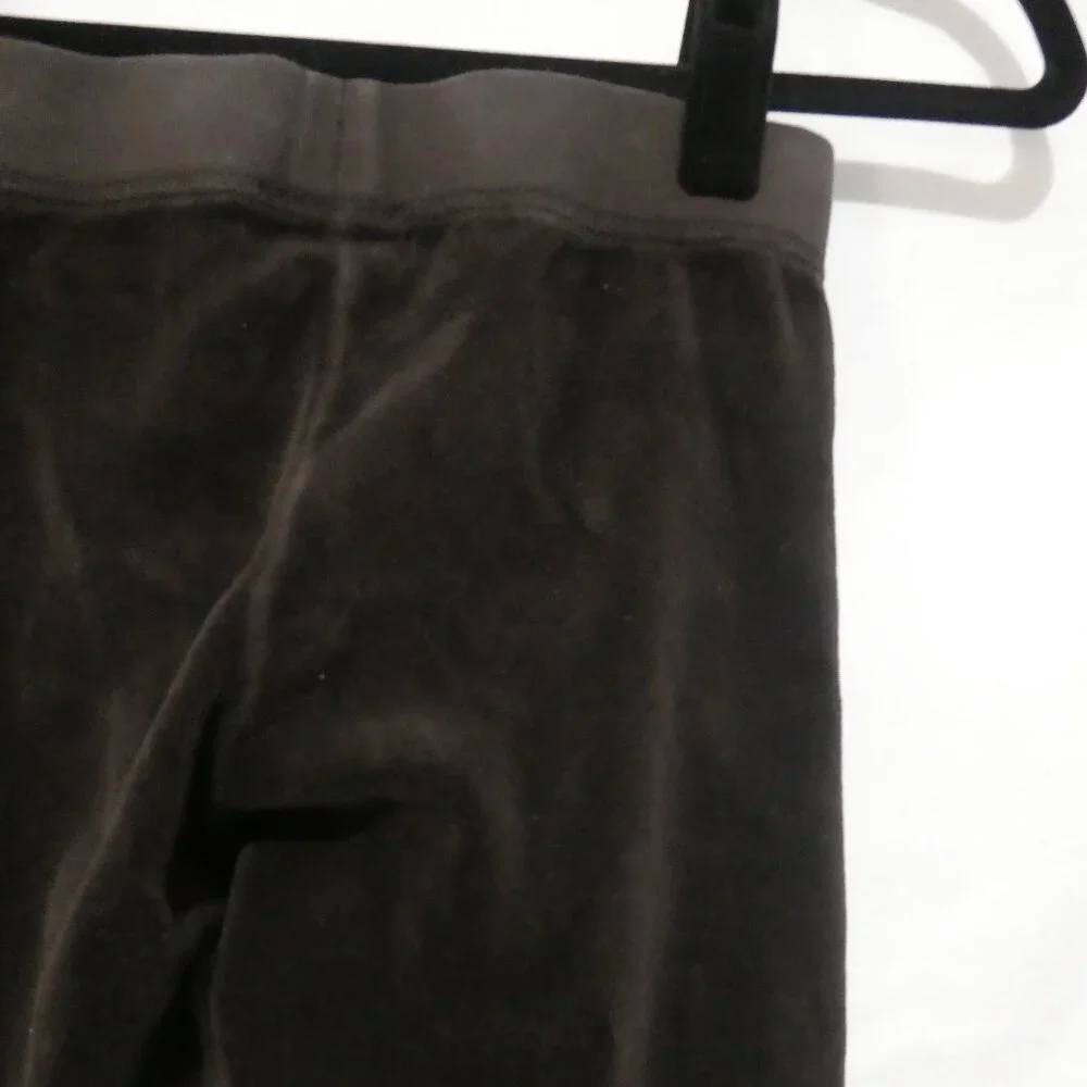 JUICY COUTURE | size 7 | Brown Soft Velour Gold Viva La Juicy Pants - Picture 12 of 16